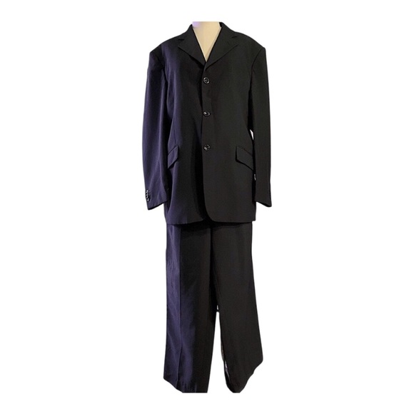 Umberto Bonelli Black Suit (Jacket and Pants) 42R - Picture 1 of 2